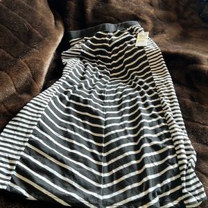 Youth medium white and black long skirt.